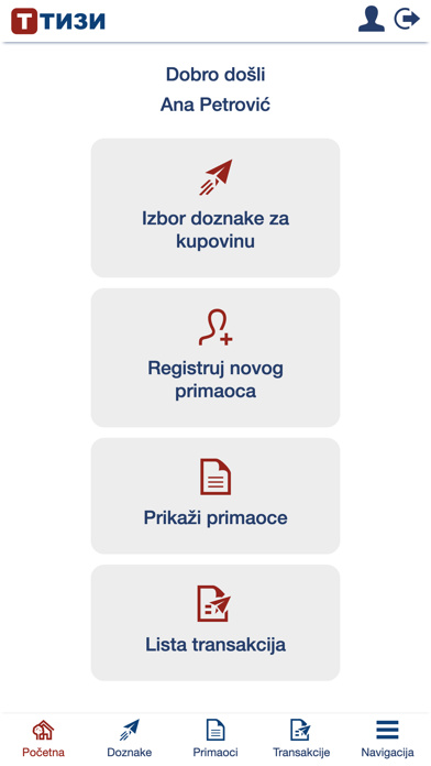 TIZI - Transfer novca u Srbiju Screenshot