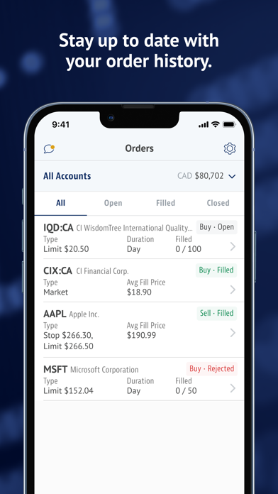 CI Direct Trading Screenshot
