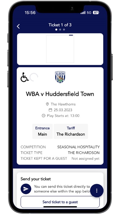 WBA Tickets OnTheGo Screenshot