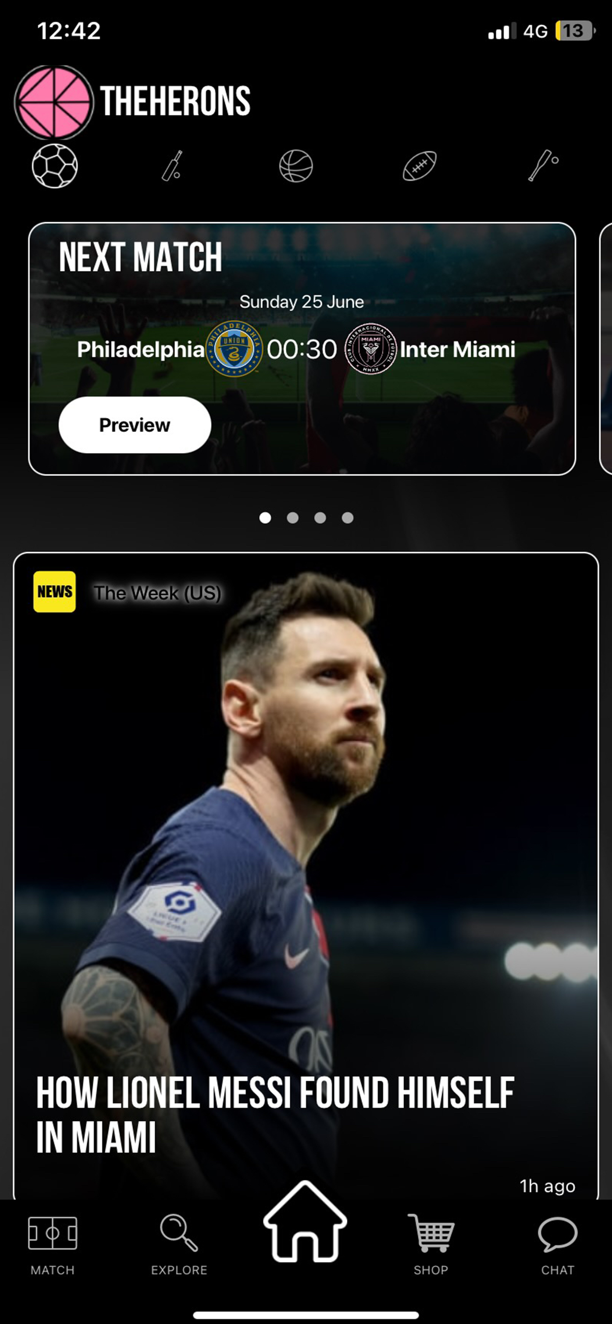 The Herons - Live Scores