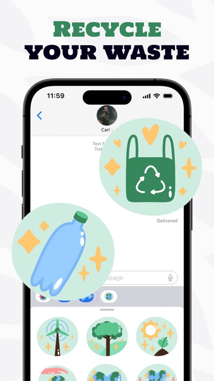 green ecology stickers