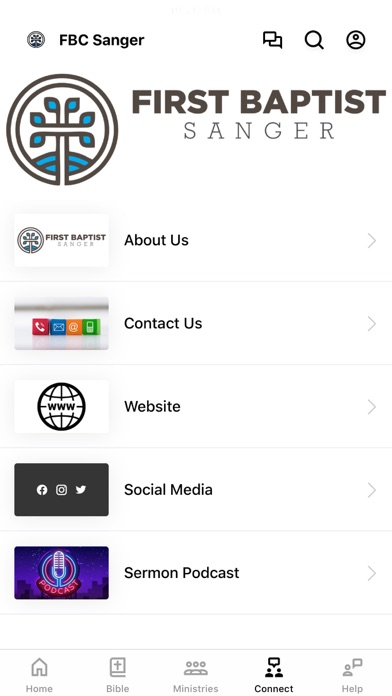 First Baptist - Sanger, TX Screenshot