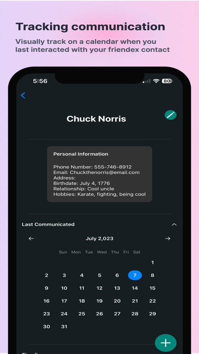 FriendDex Screenshot