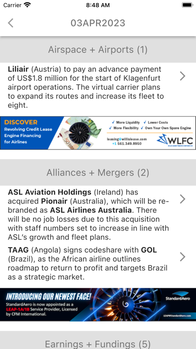 Aviator News Screenshot