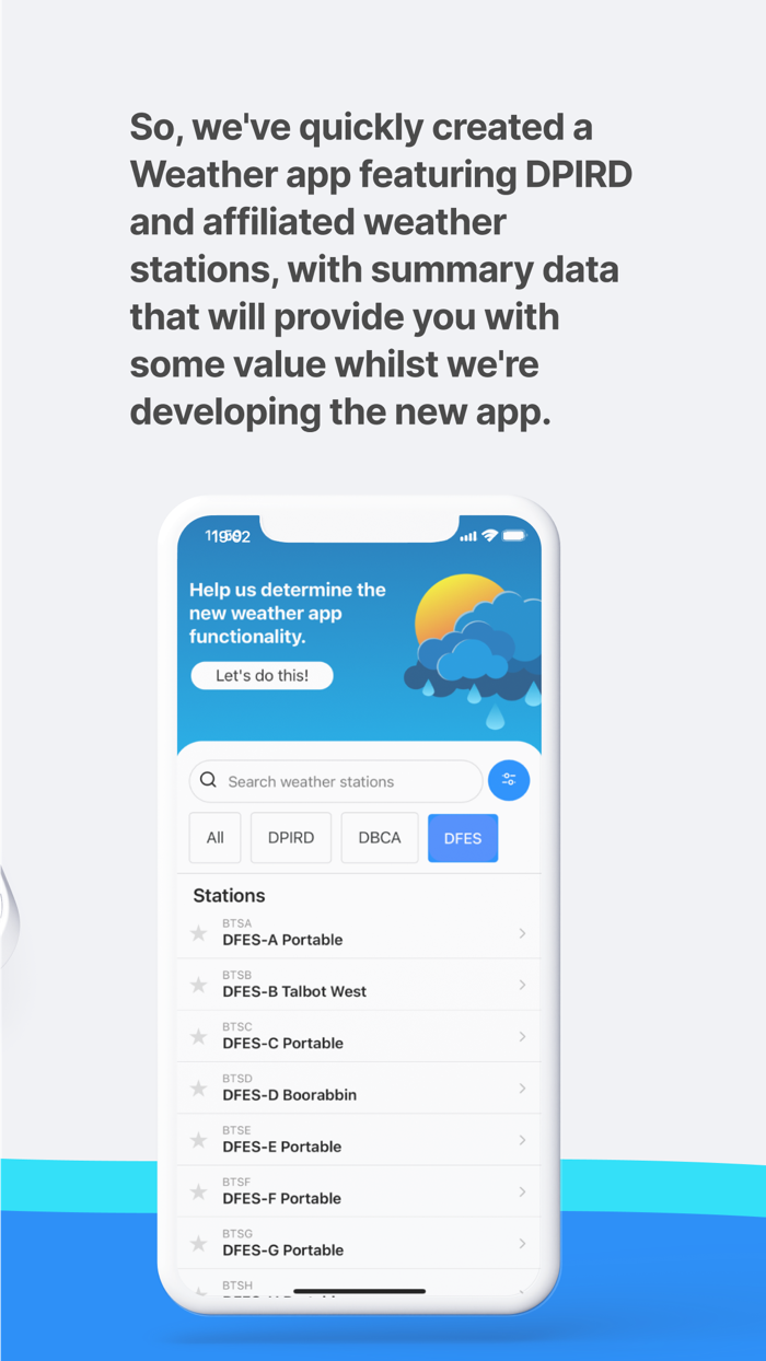 DPIRD Weather Stations