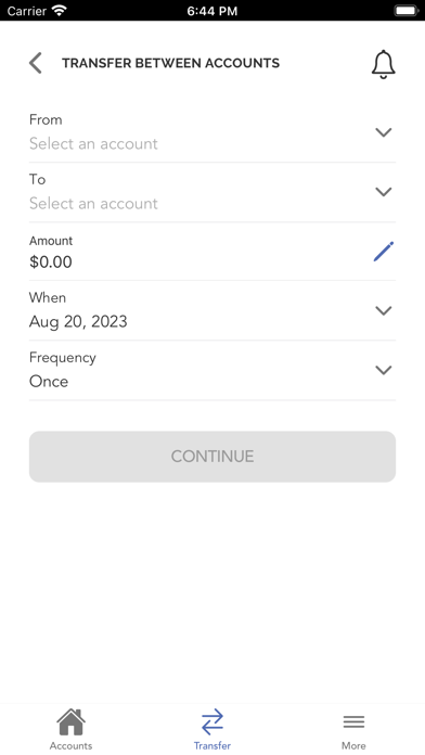 Blue Creek Credit Union Screenshot