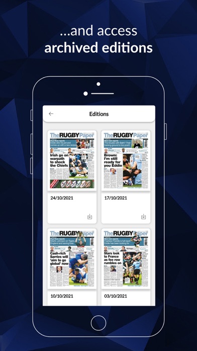 The Rugby Paper Screenshot