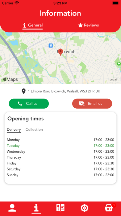 Jeera Restaurant Screenshot