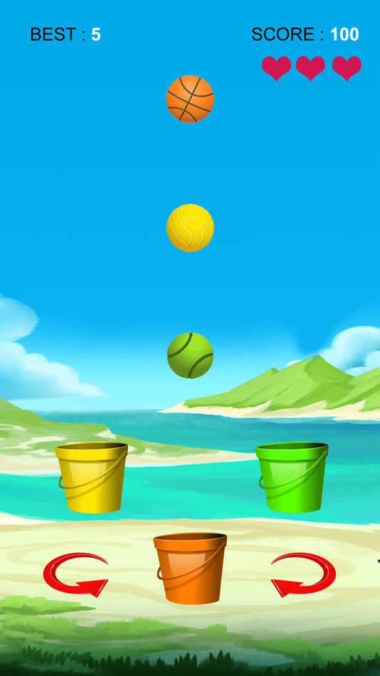 #2. Bucket Catch Colour Matching (iOS) Podle: ANJU SIIMA TECHNOLOGIES PRIVATE LIMITED