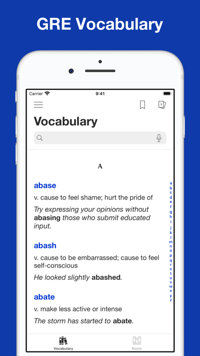 Flashcards for GRE vocabulary Screenshot