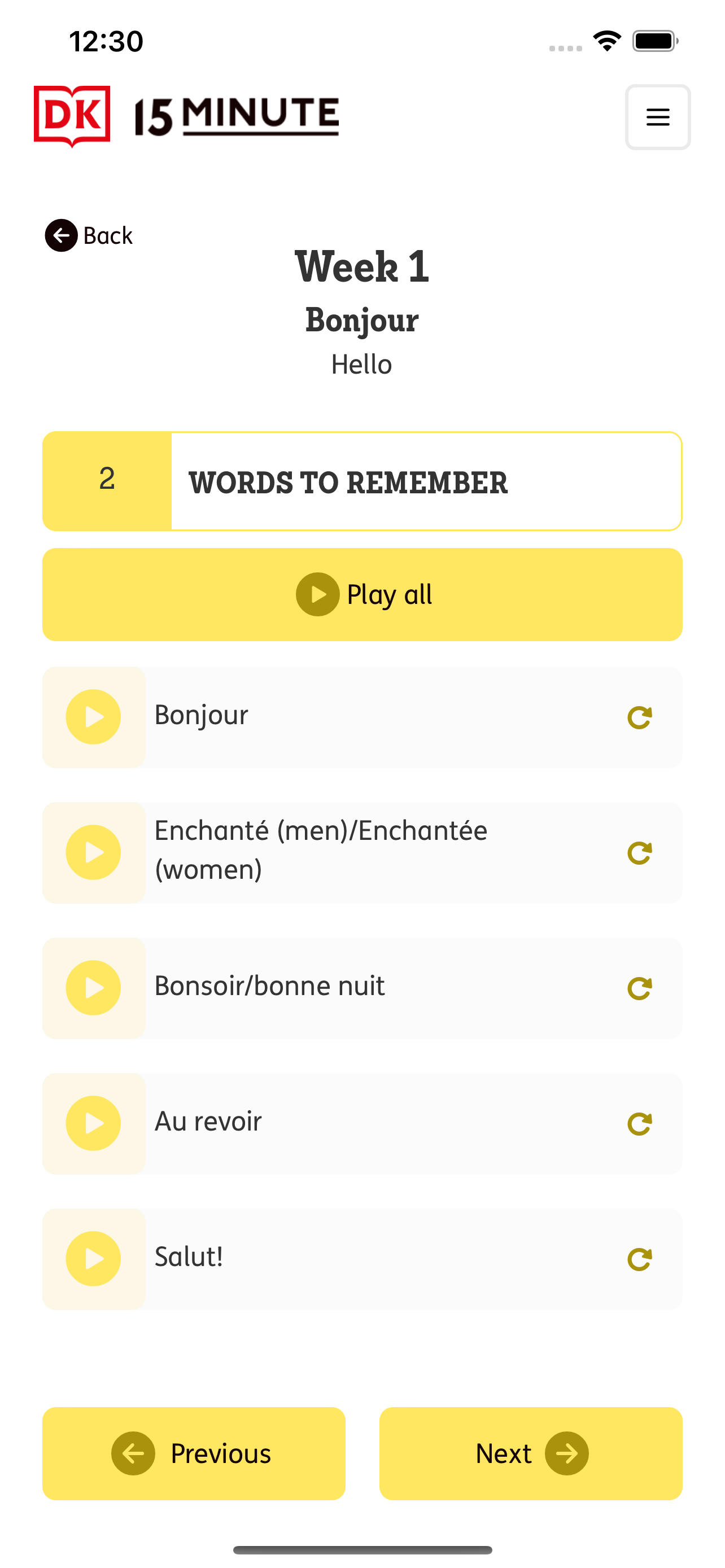 DK 15 Minute Language Course