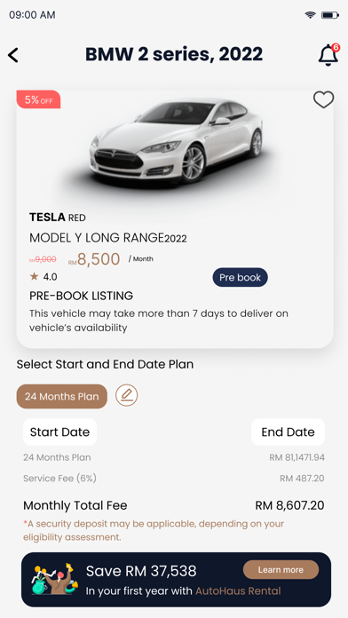 Autohaus Car Rental Screenshot
