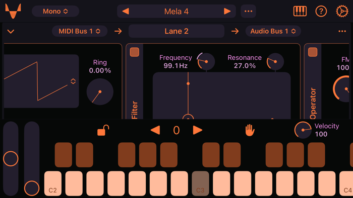 Mela 4 – AUv3 Synth FX MIDI