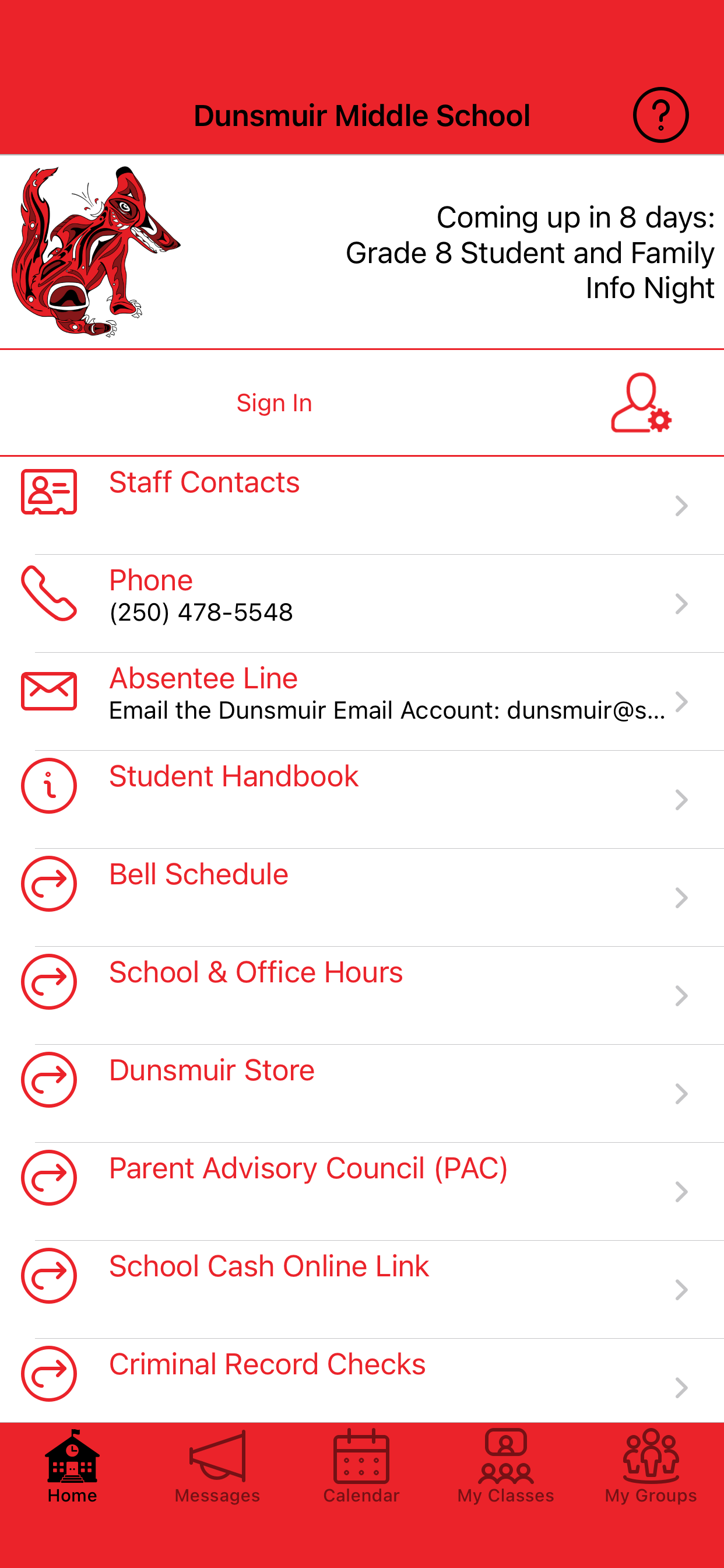 Dunsmuir Middle School