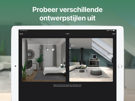 Planner 5D interieurontwerper iPad app afbeelding 3