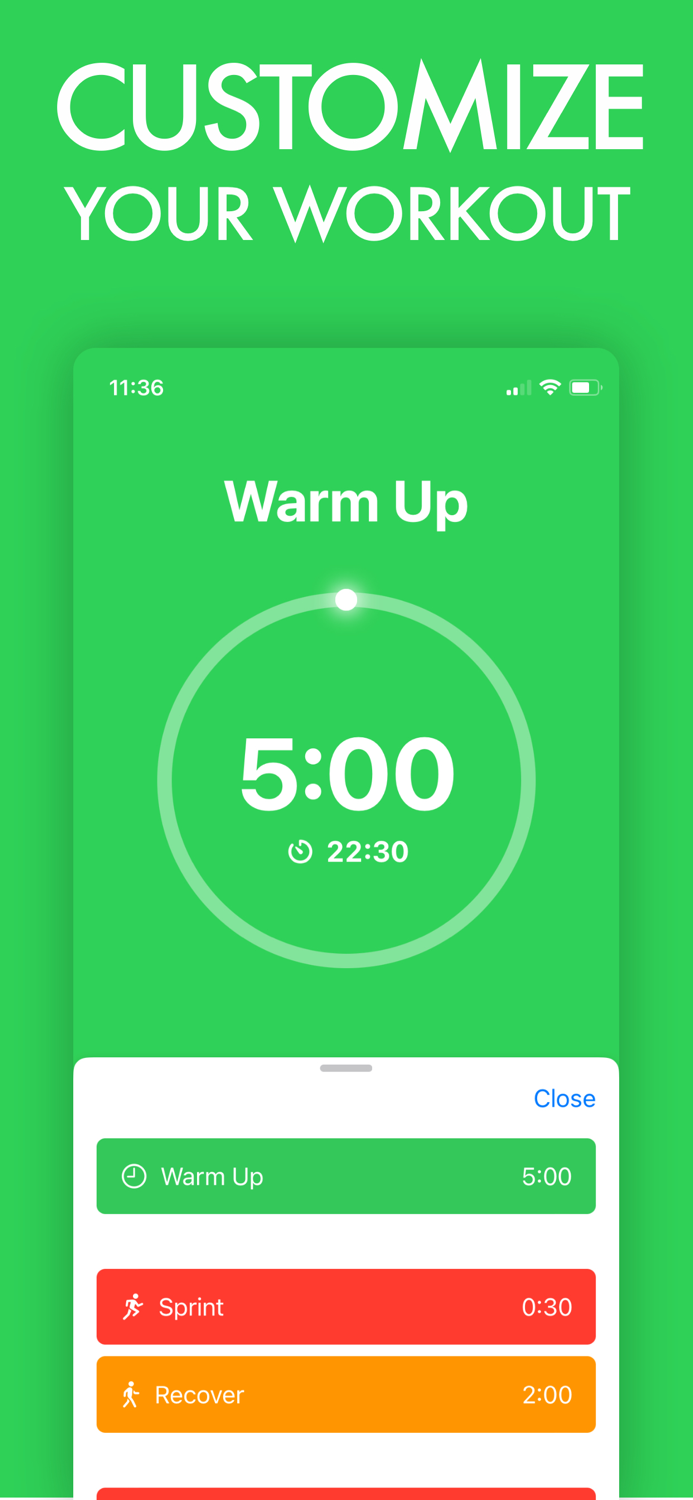 Running Interval Timer Tracker