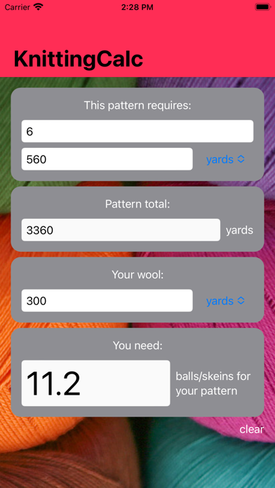 Screenshot #2 pour KnittingCalc