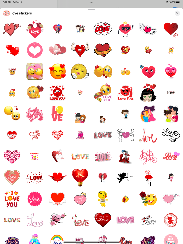 love you stickers
