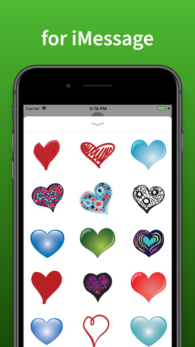 Hearts stickers and emoji Love Screenshot