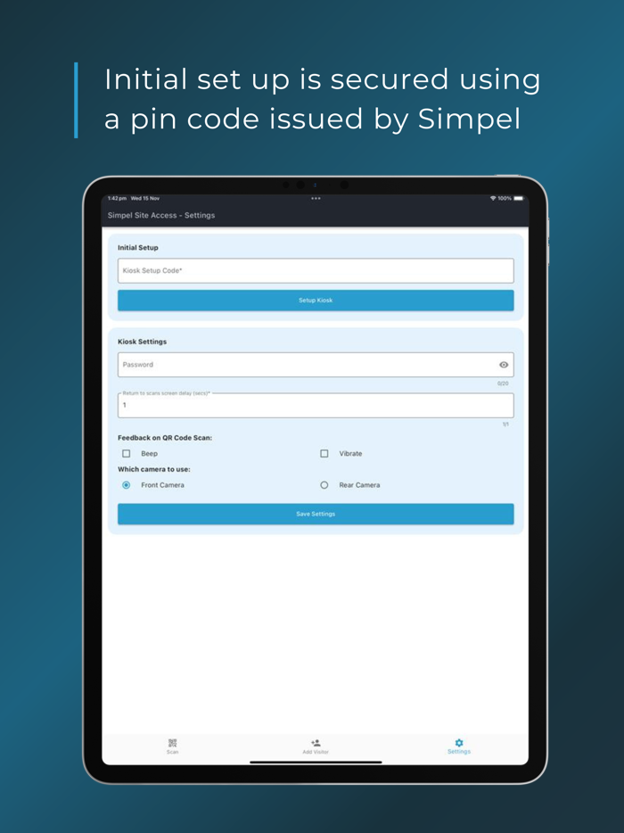 Simpel Site Access Kiosk