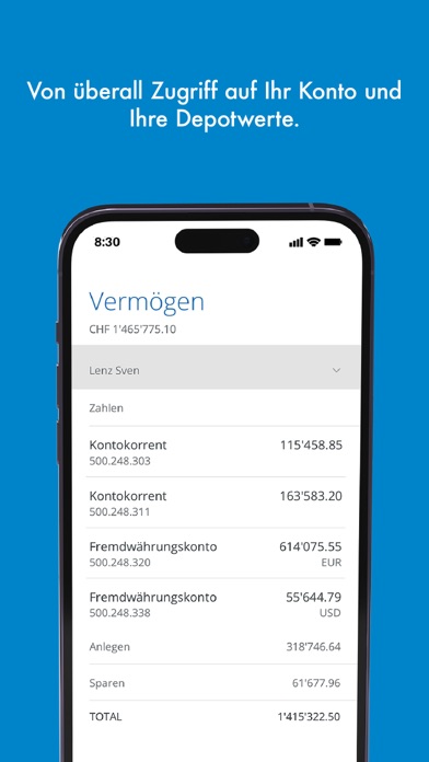 Screenshot #3 pour ZugerKB Mobile Banking