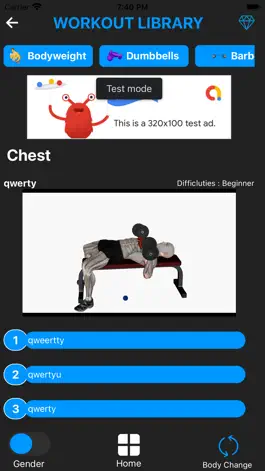 Game screenshot Workout Library apk