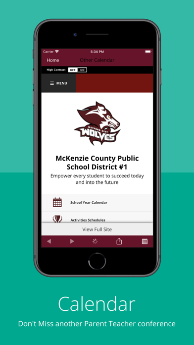 McKenzie County School Dist. Screenshot