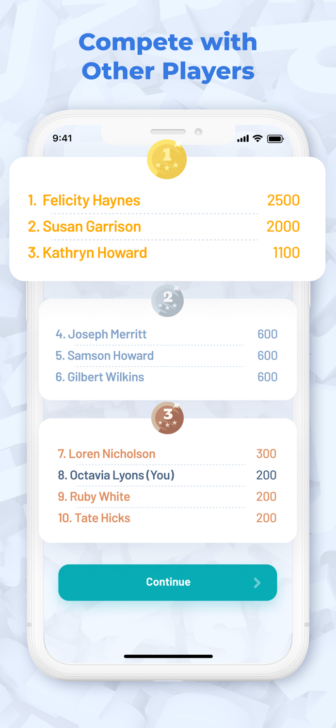 Clues and Tiles - Word Game