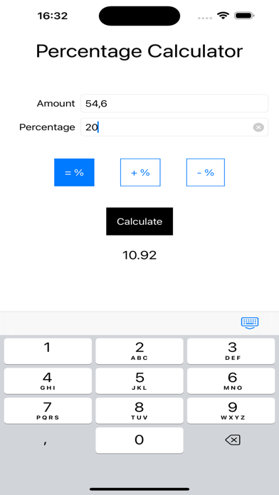 Screenshot #1 pour PerCalc