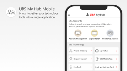 UBS My Hub Screenshot