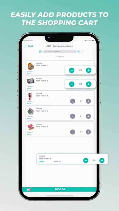 Listaso B2B Sales Screenshot