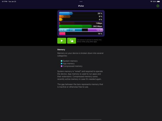 iPulse - Monitor Your Device iPad screenshot 4 - Developer Tools app