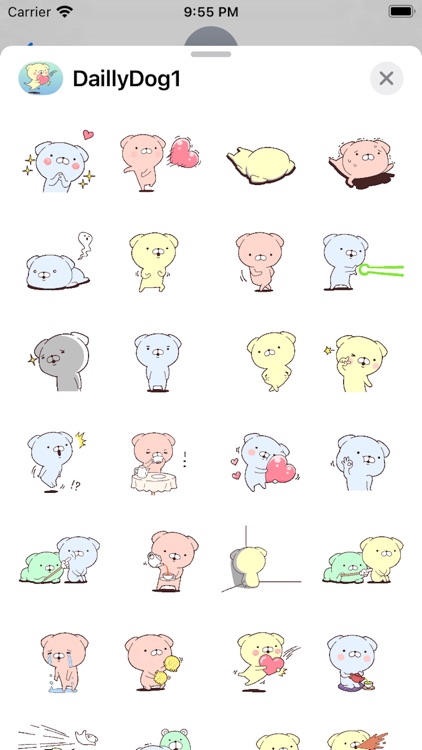 Daily Dog 1 Stickers pack