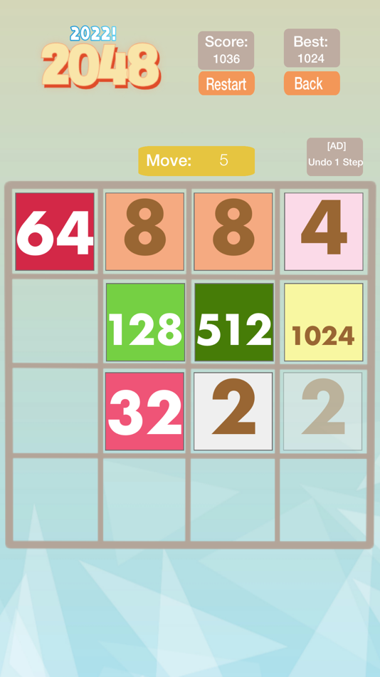 #1. 2048 -Merge Number to 2048 (iOS) 由: yan xu