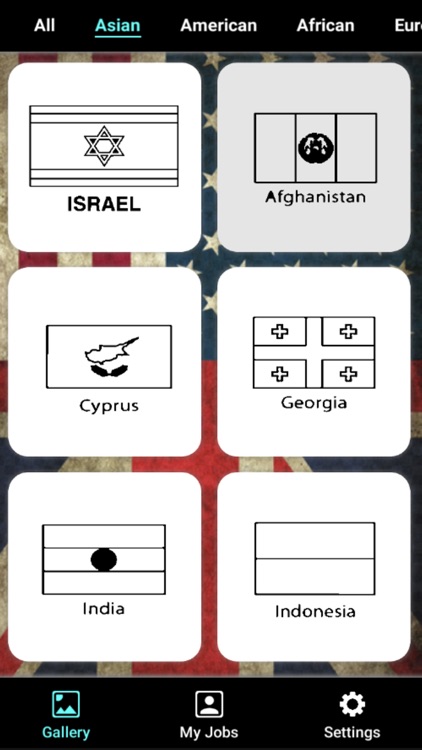Flag Coloring Puzzle