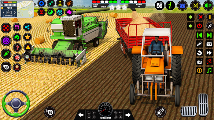 Modern Farmer Tractor Game 3D