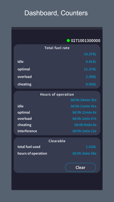 Fuel rate monitor Screenshot