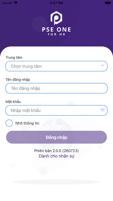 PSE for HR Screenshot
