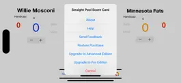 Game screenshot Straight Pool Score Card apk
