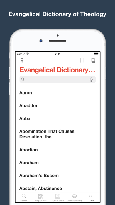 Bible Dictionaries and Books Screenshot