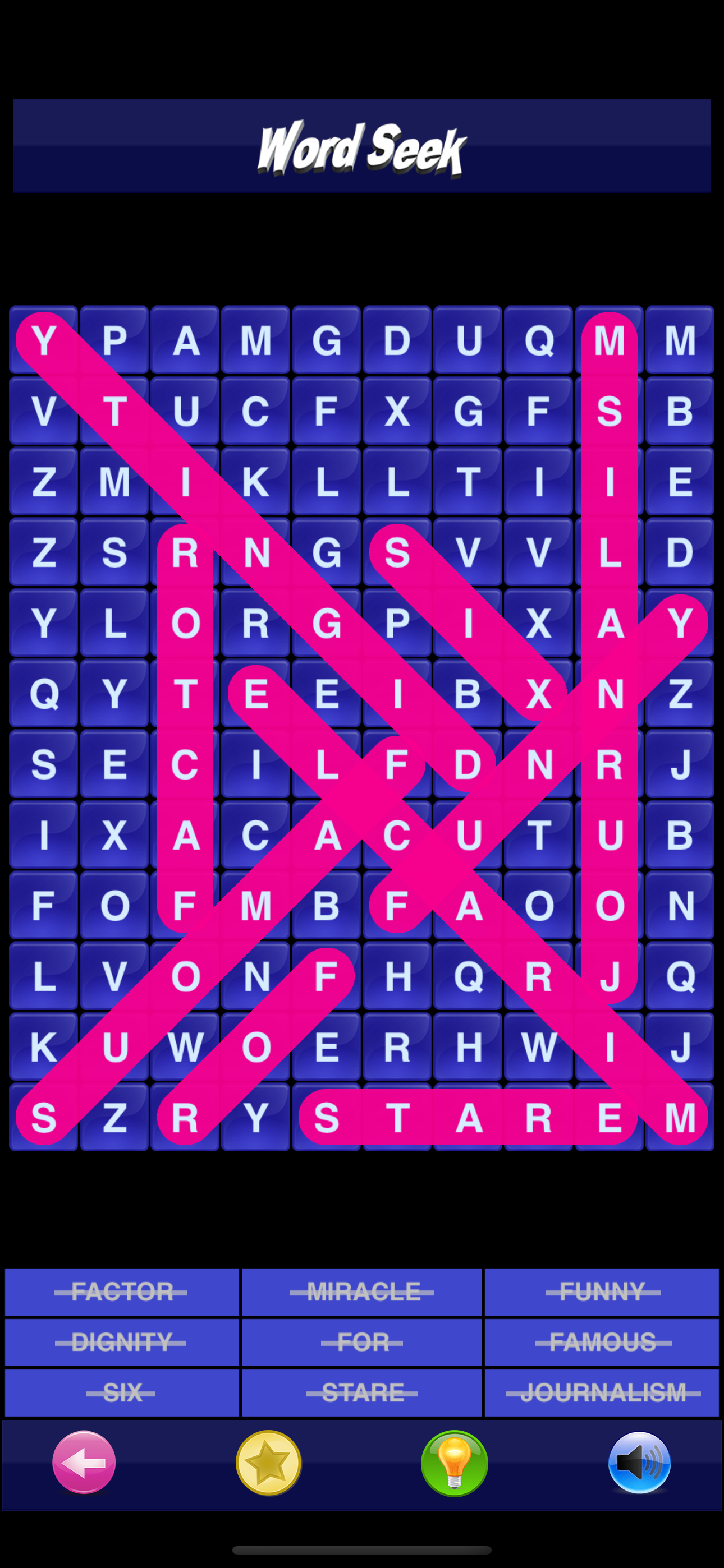 Word Seek English Infinite