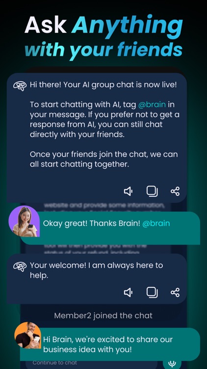 BrAIn - Group Chat with AI Bot