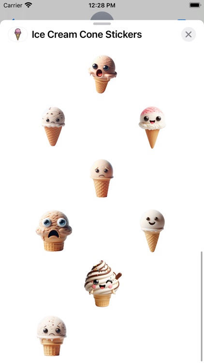 Ice Cream Cone Stickers