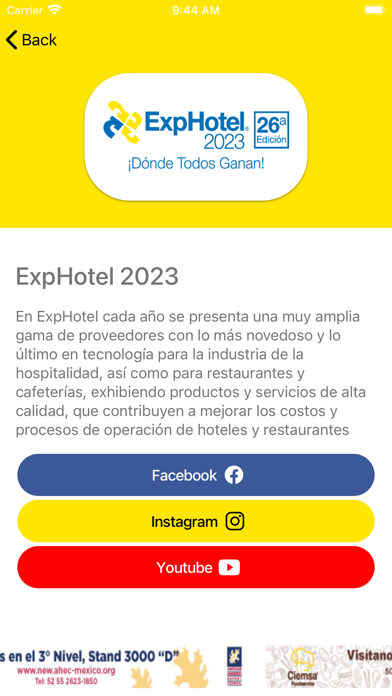 Exphotel App 2023 Screenshot