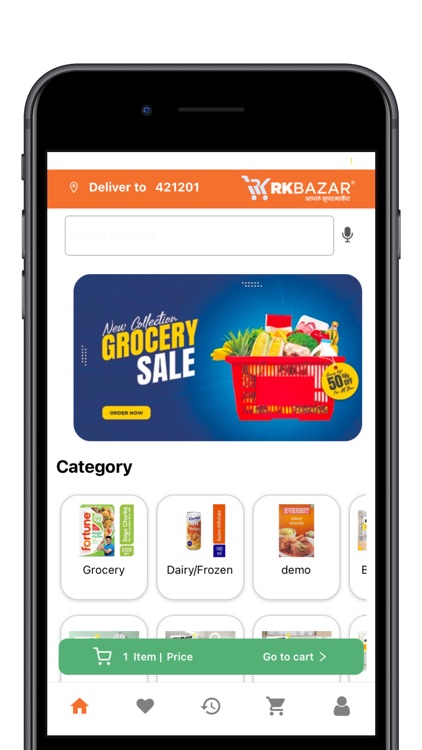 RK Bazar Online Grocery App
