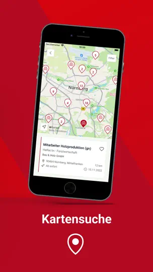 Screenshot von Jobsuche – Jobportal Der BA auf dem iPhone 7