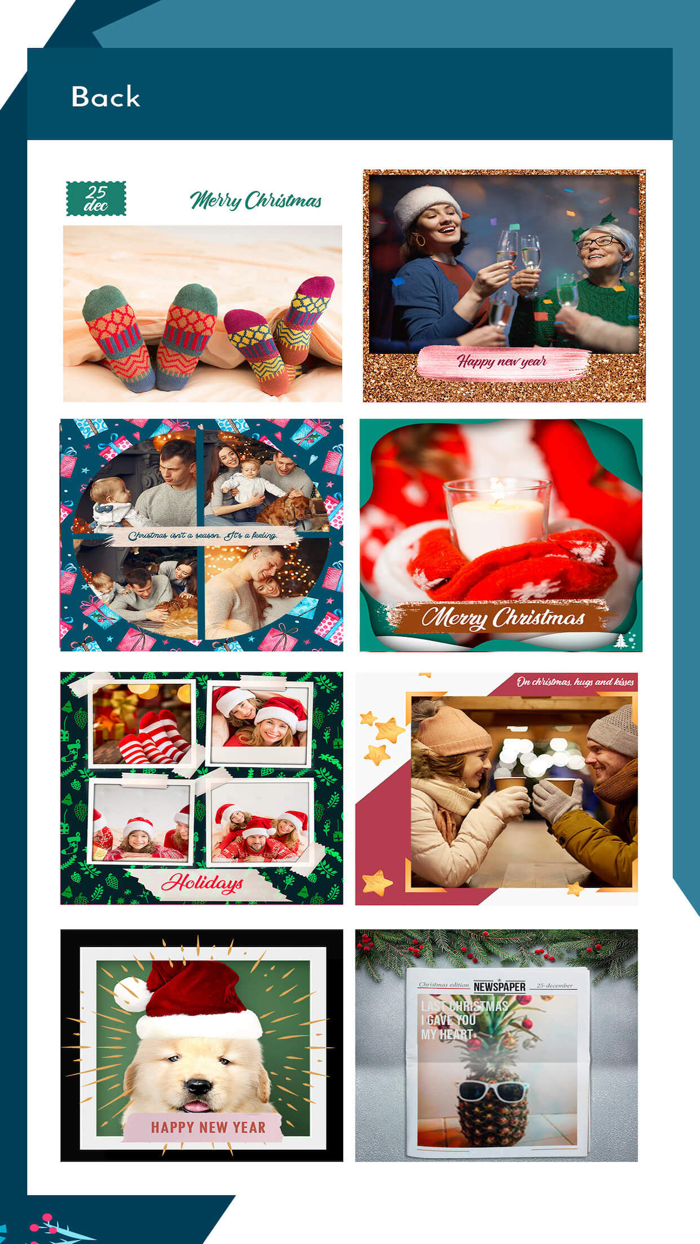 Merry Christmas Frames Editor.