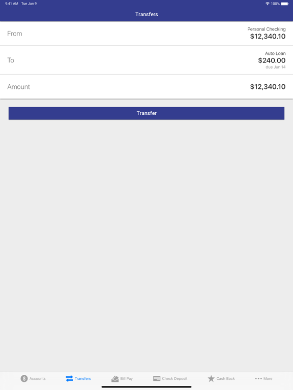 First Farmers Mobile iPad screenshot 4 - Finance app