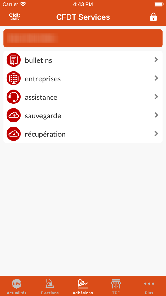 #4. CFDT Services (iOS) By: Yannick ORLHIAC