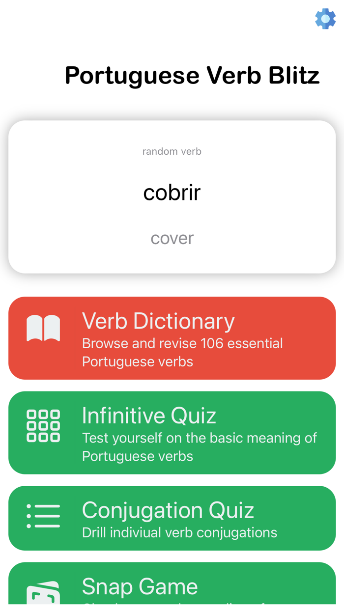 Portuguese Verb Blitz